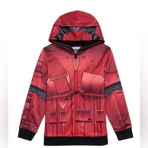 Star Wars Sith Trooper Hoodie Jacket - Red and Black - Kid's Size X-Small